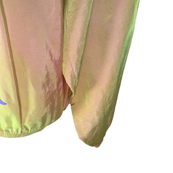 Vintage Star on The Beach Bad Boy Club Windbreaker Chameleon Orange 80s USA Rare - Picture 5 of 12